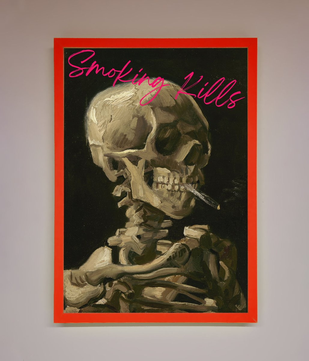 Smoking Kills Framed Wall Art - Zestio