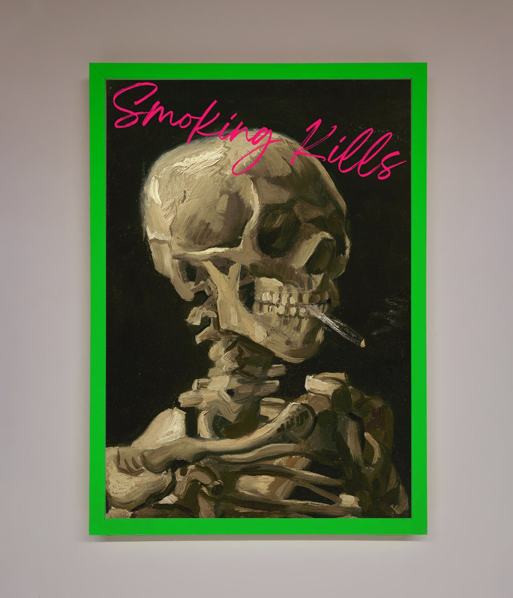 Smoking Kills Framed Wall Art - Zestio