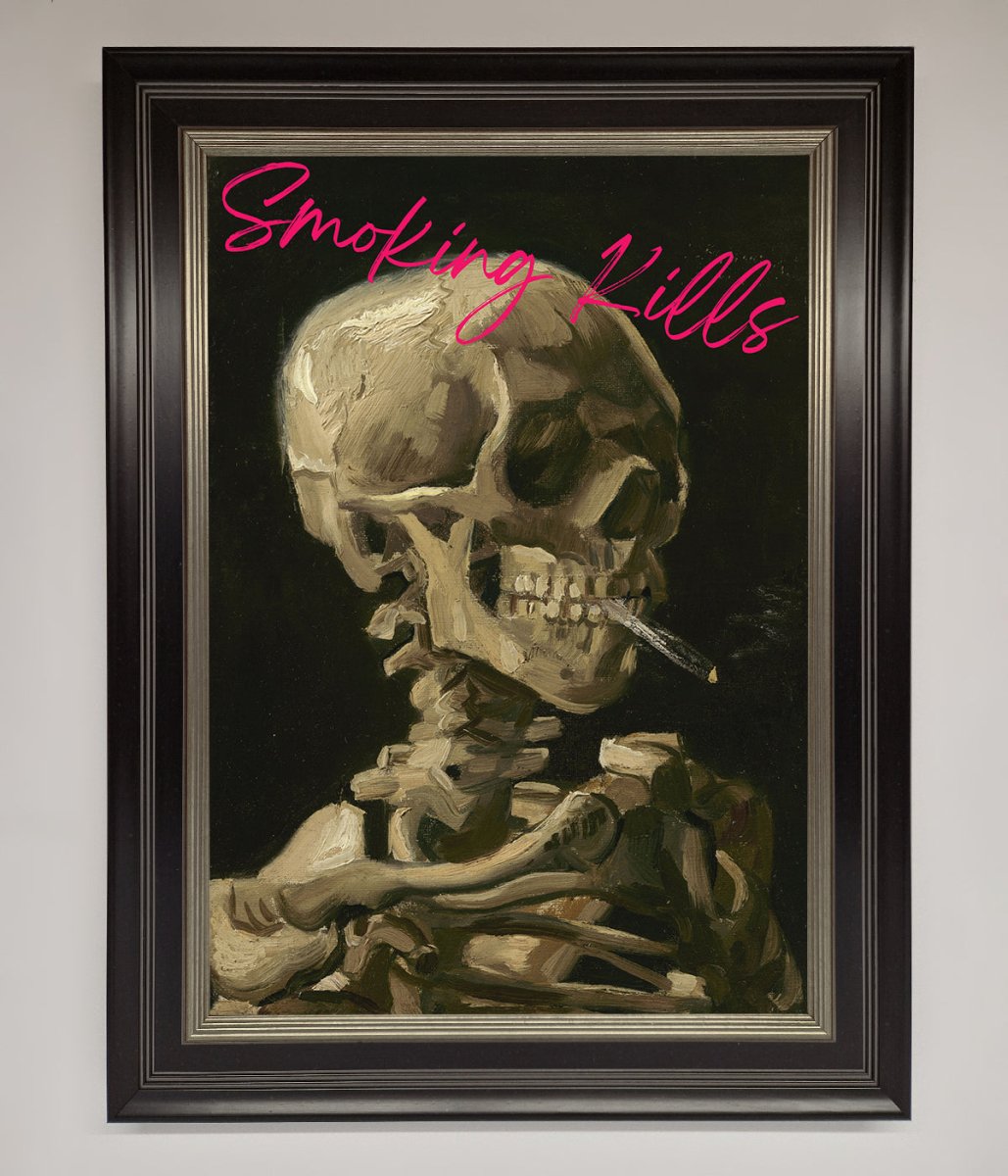 Smoking Kills Framed Wall Art - Zestio