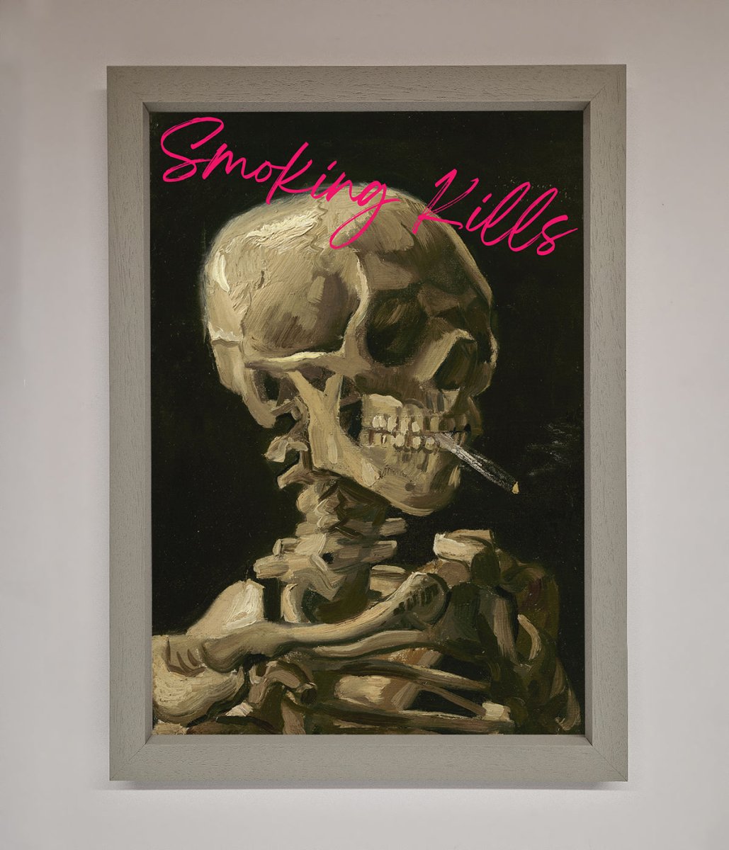 Smoking Kills Framed Wall Art - Zestio