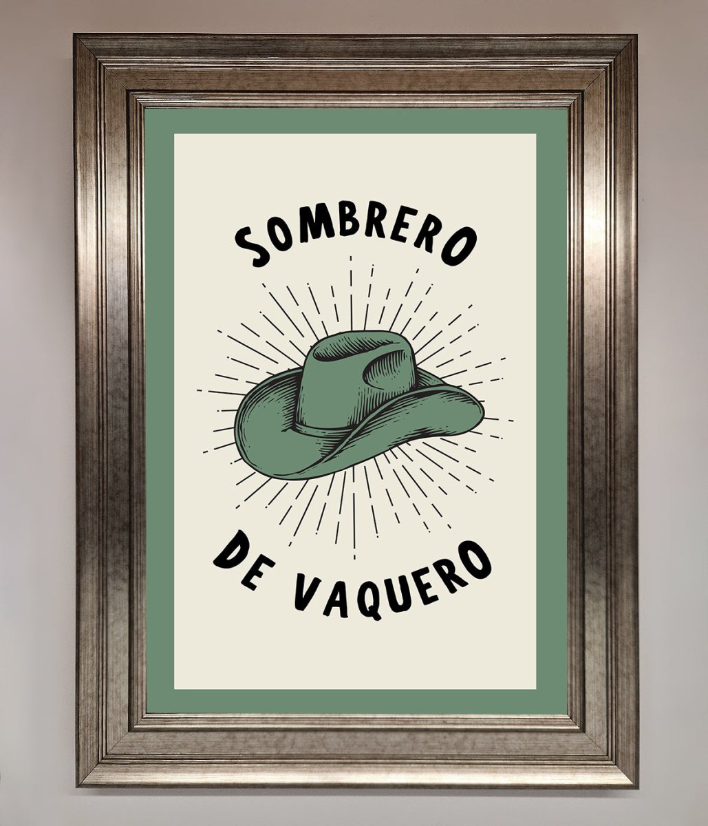 Sombrero De Vaquero Framed Wall Art - Zestio