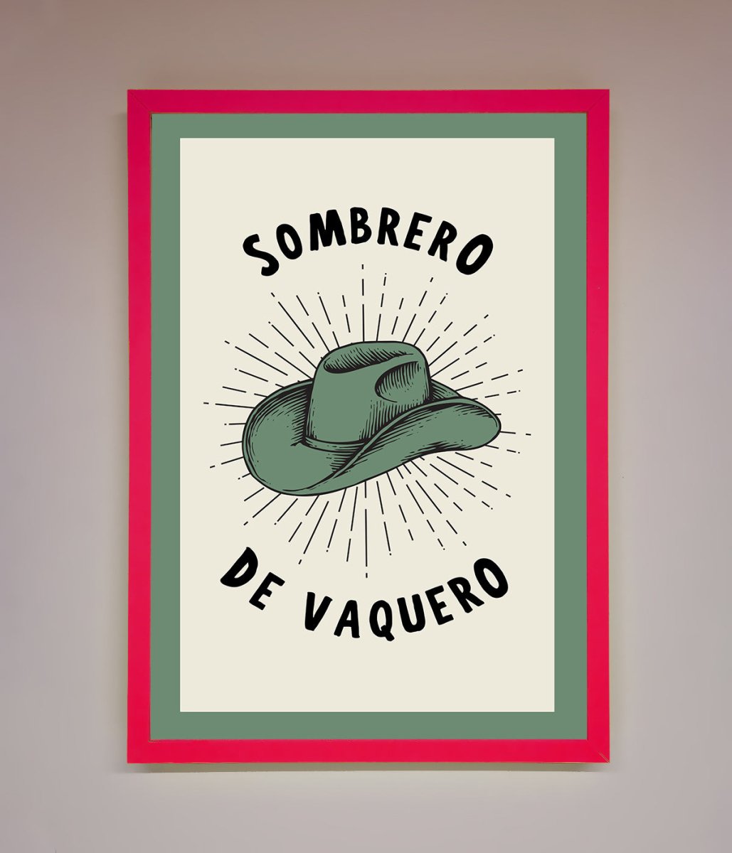 Sombrero De Vaquero Framed Wall Art - Zestio