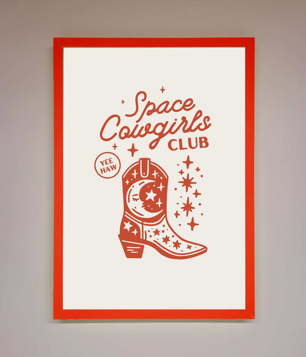 Space Cowgirls Club Framed Wall Art - Zestio