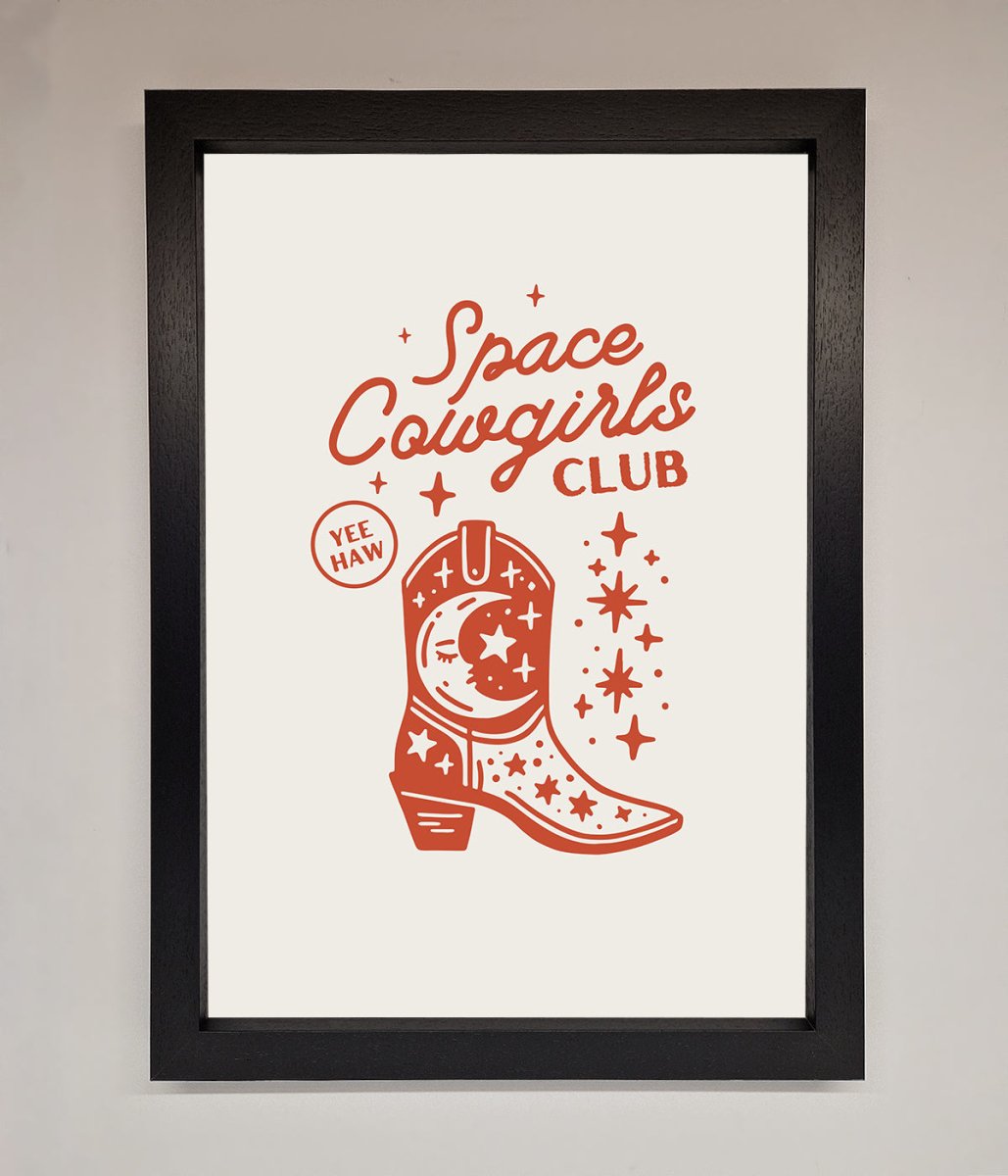 Space Cowgirls Club Framed Wall Art - Zestio