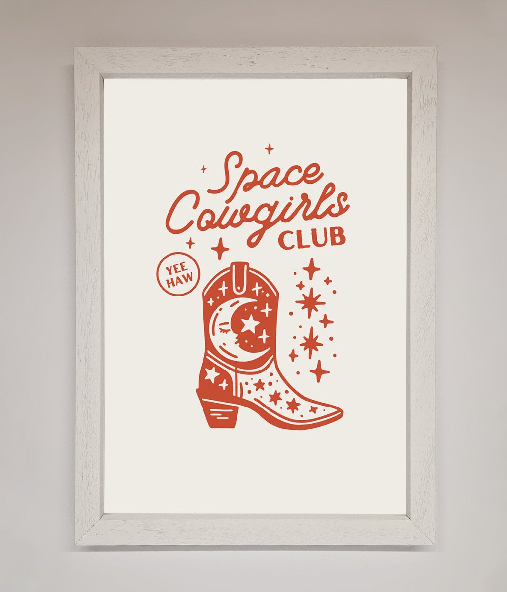 Space Cowgirls Club Framed Wall Art - Zestio