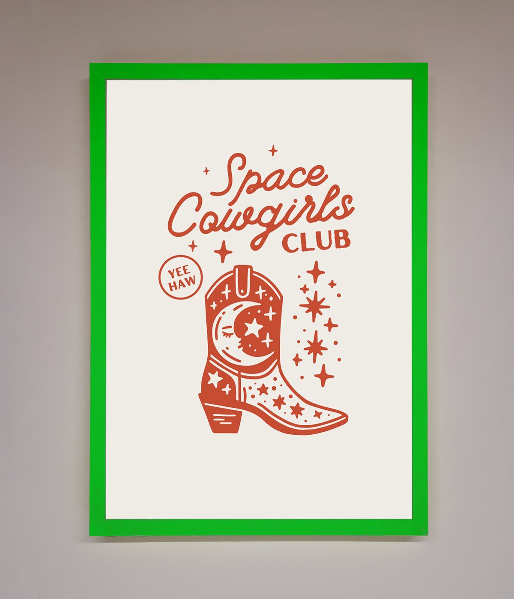 Space Cowgirls Club Framed Wall Art - Zestio