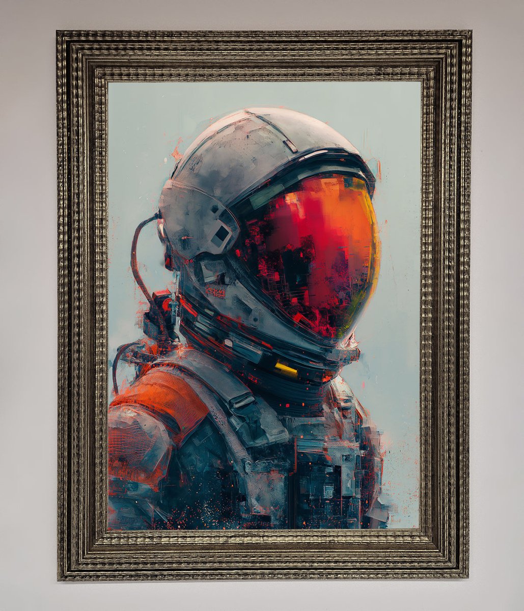 Space Man Framed Wall Art - Zestio