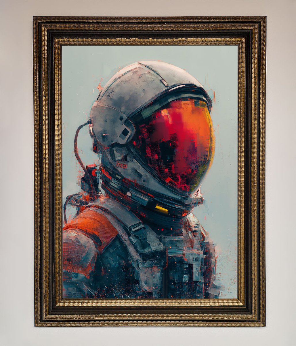 Space Man Framed Wall Art - Zestio