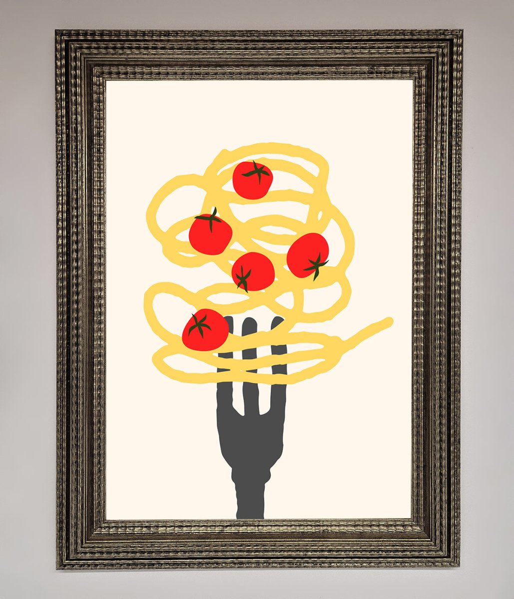Spaghetti Folk Framed Print - Zestio