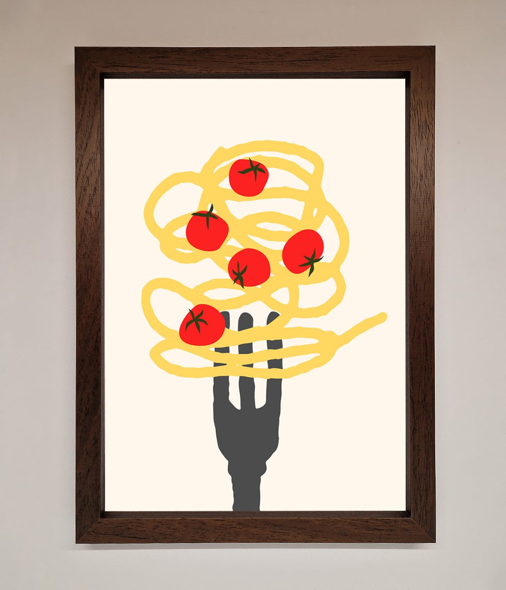 Spaghetti Folk Framed Print - Zestio