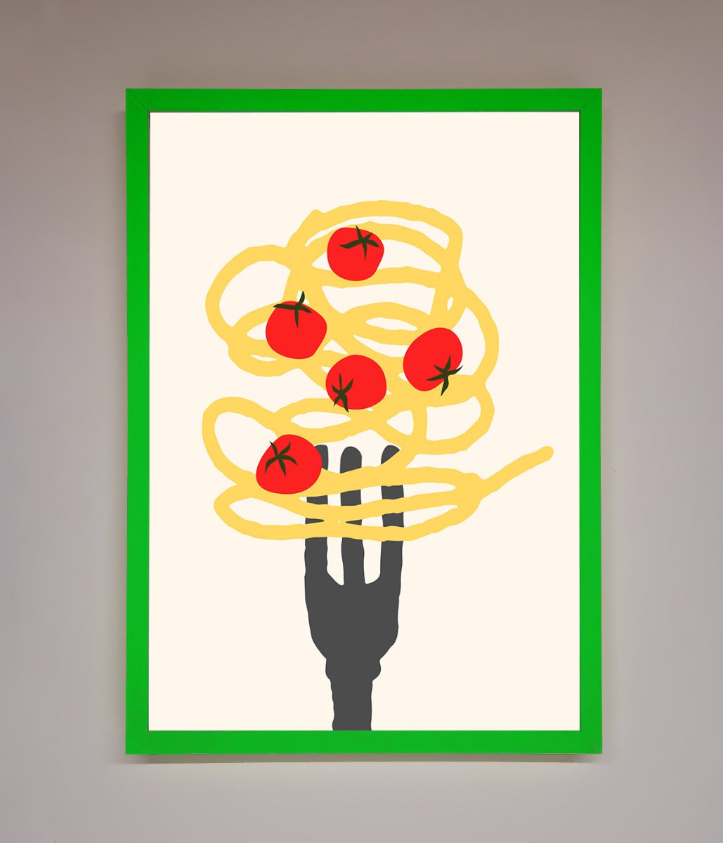 Spaghetti Folk Framed Print - Zestio