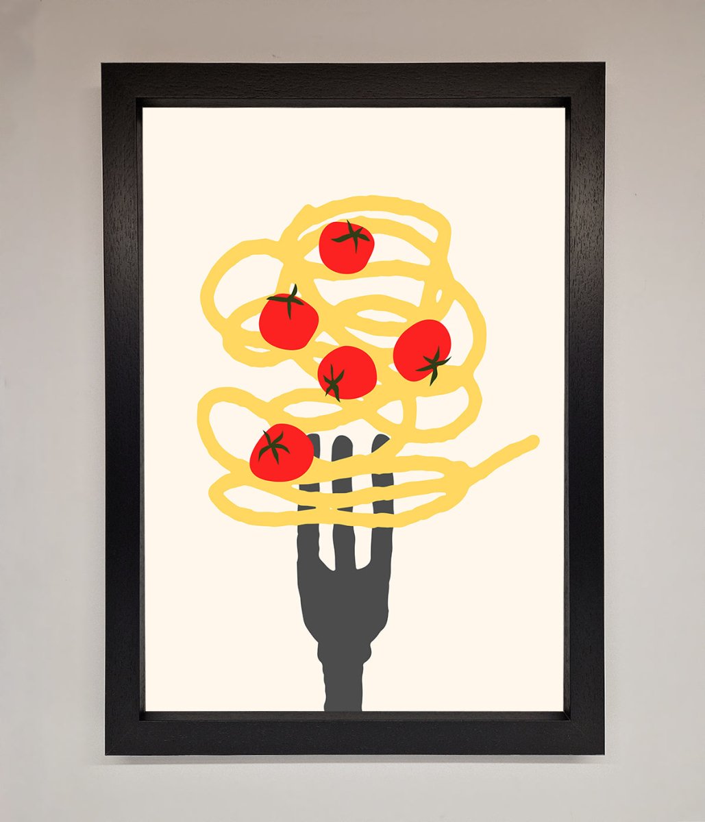 Spaghetti Folk Framed Print - Zestio