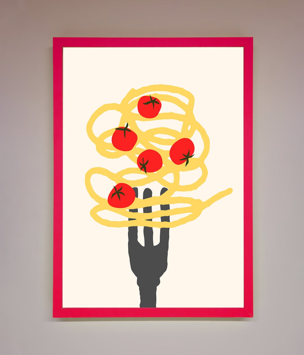 Spaghetti Folk Framed Print - Zestio