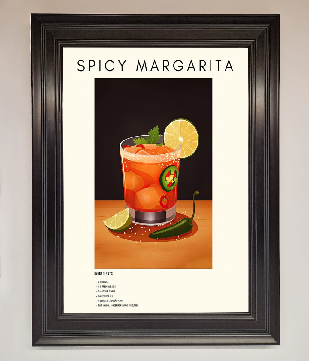 Spicy Margarita A1 Framed Poster - Zestio