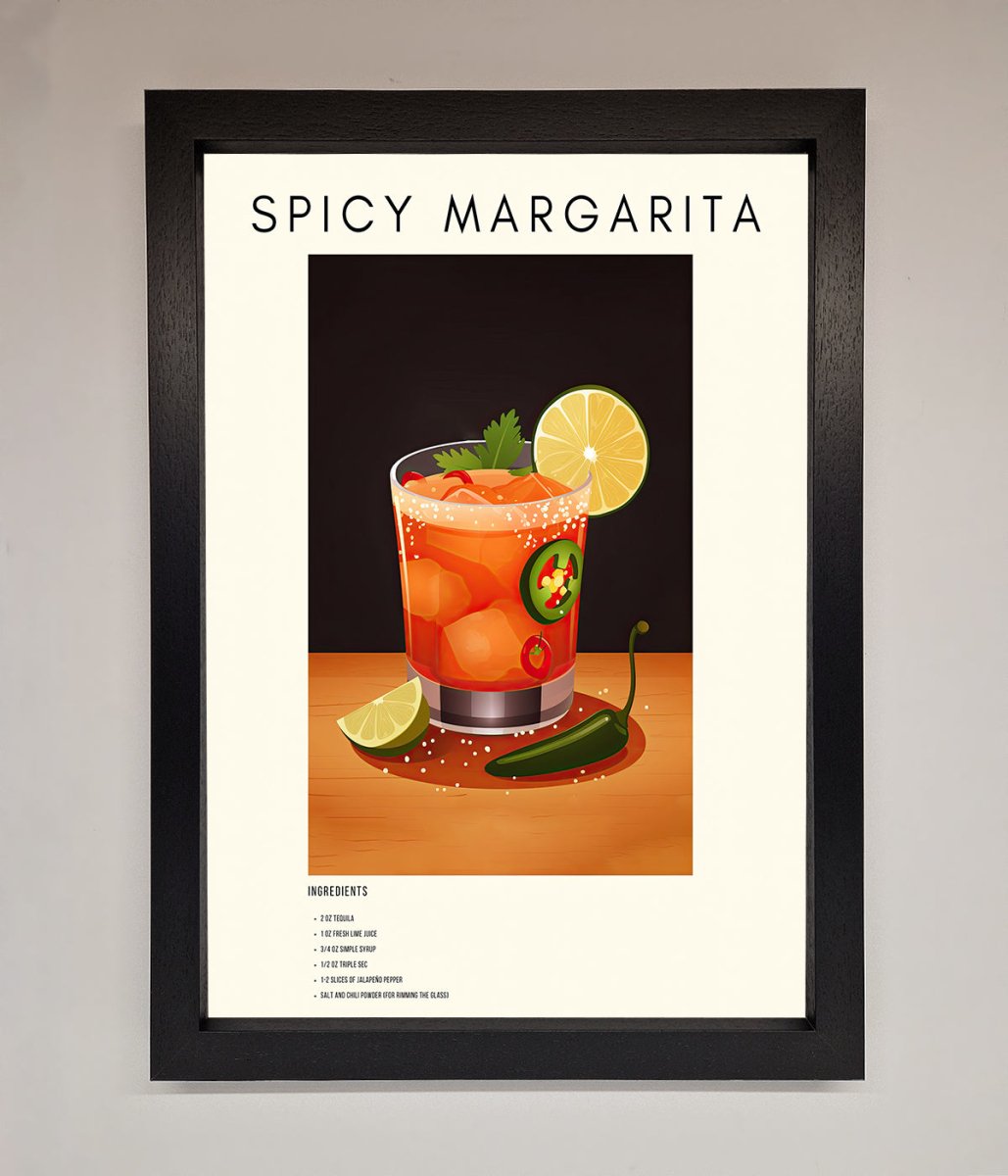 Spicy Margarita A1 Framed Poster - Zestio