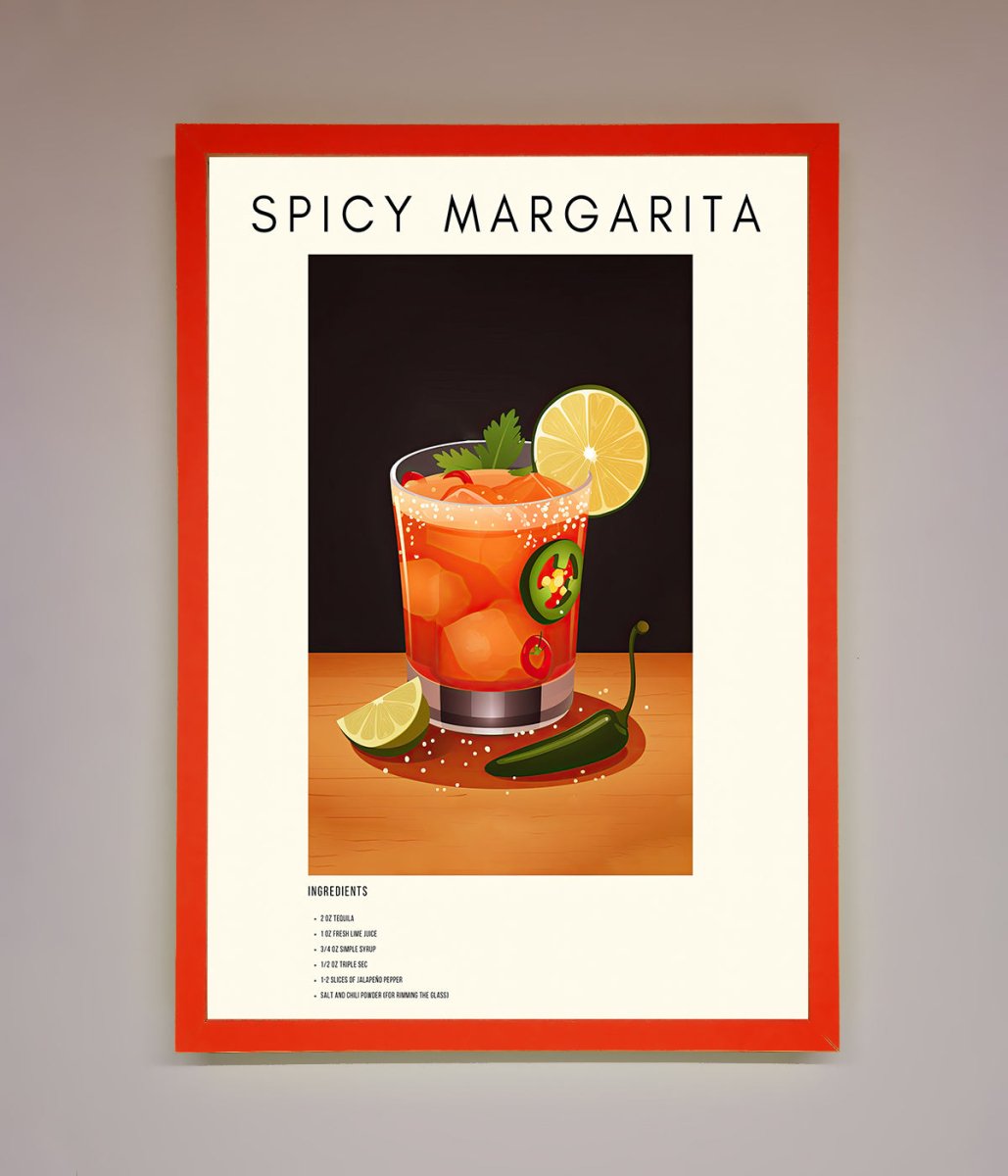 Spicy Margarita A1 Framed Poster - Zestio