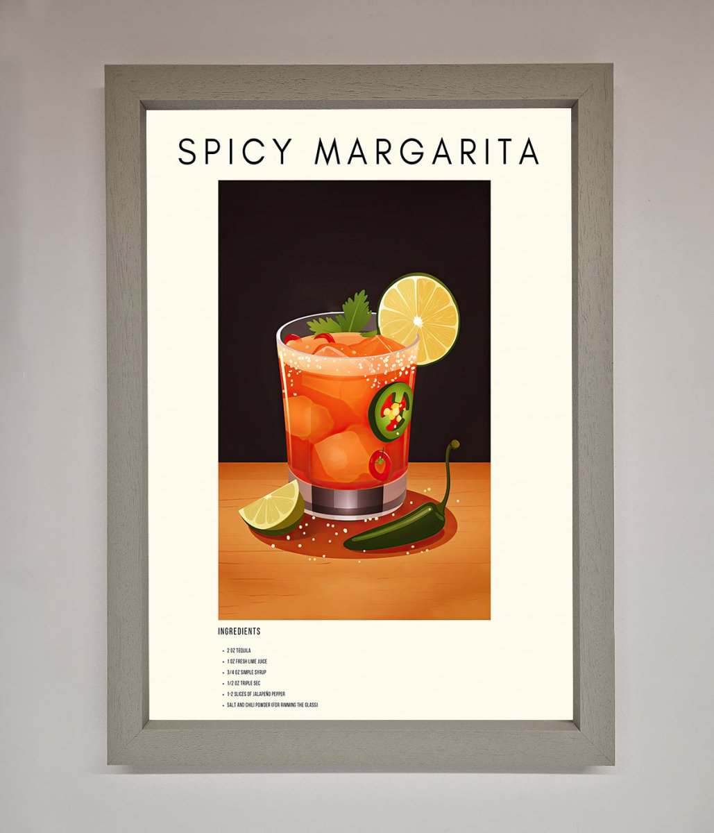 Spicy Margarita A1 Framed Poster - Zestio