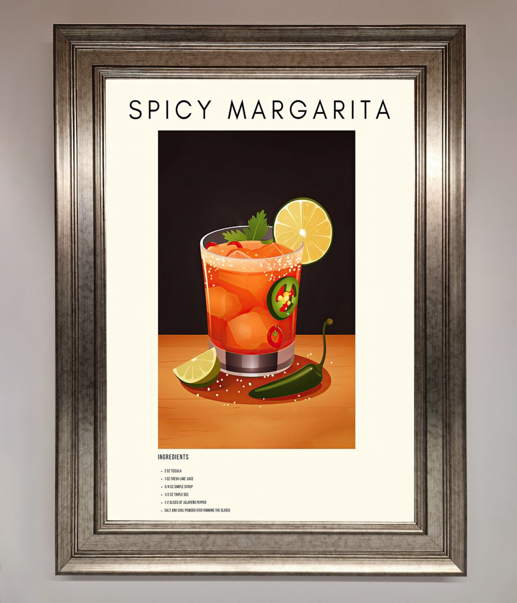 Spicy Margarita A1 Framed Poster - Zestio
