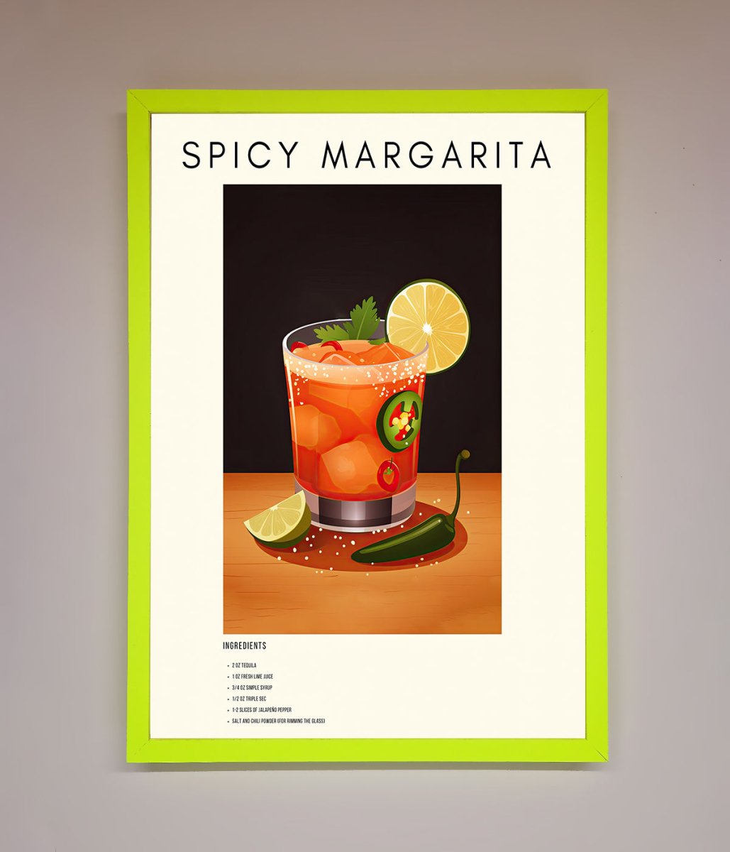 Spicy Margarita A1 Framed Poster - Zestio