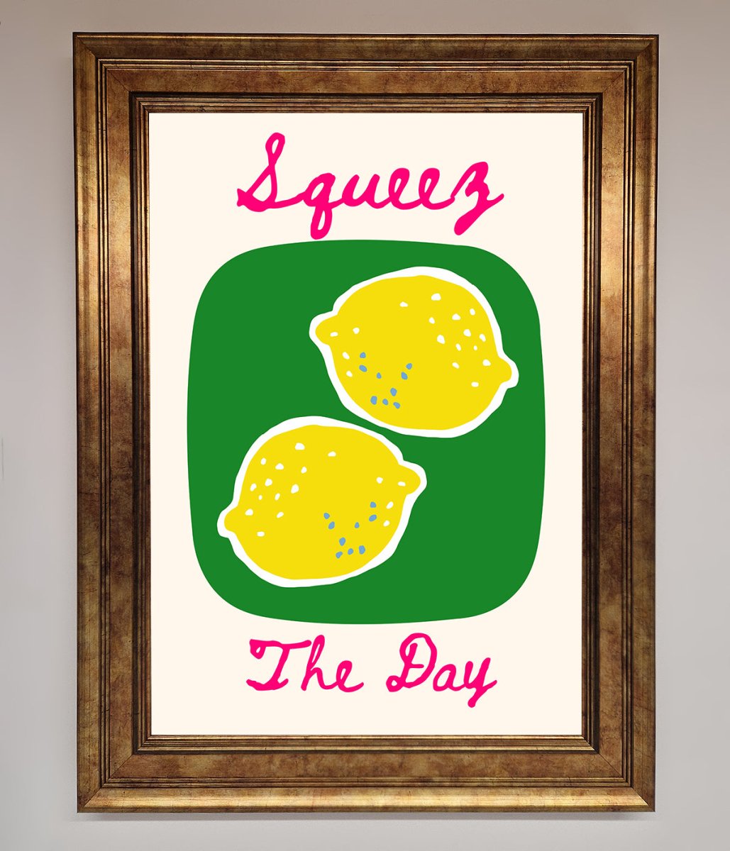 Squeeze The Day Framed Poster - Zestio