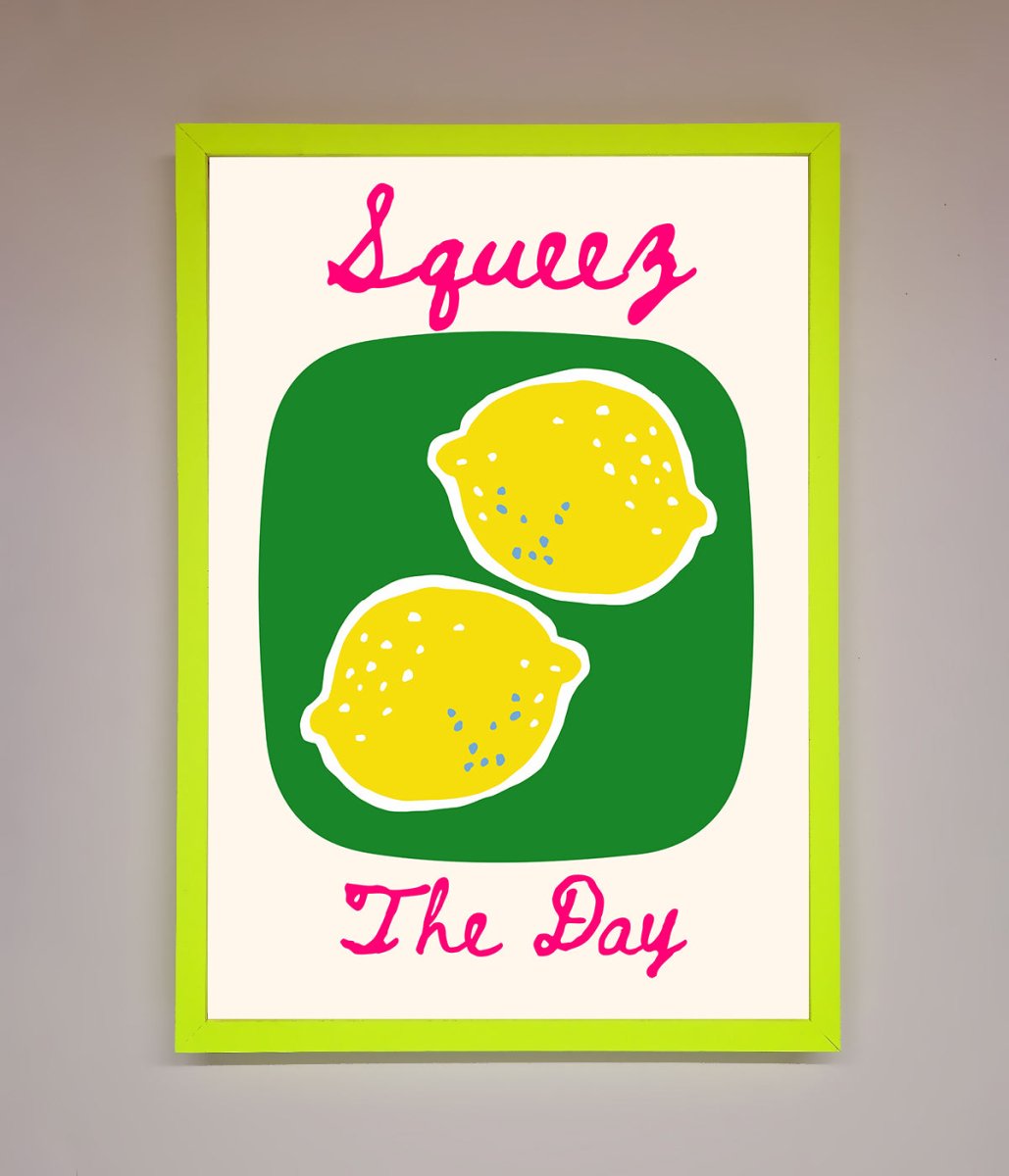 Squeeze The Day Framed Poster - Zestio