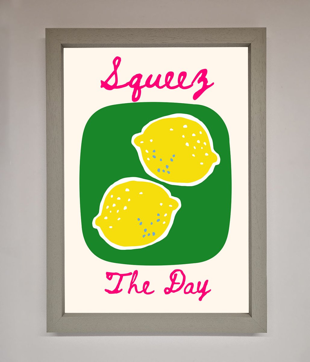 Squeeze The Day Framed Poster - Zestio