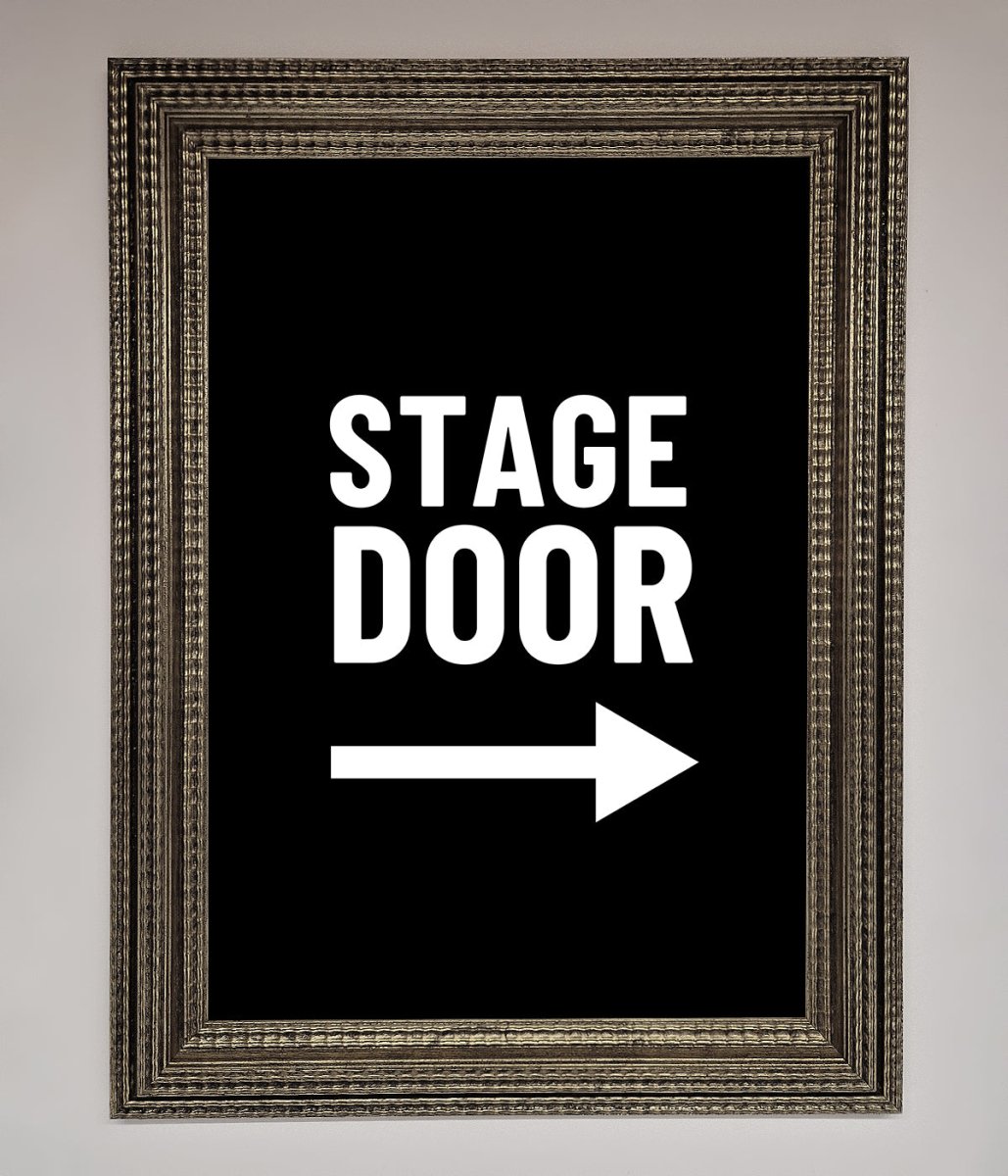 Stage Door Framed Print - Zestio