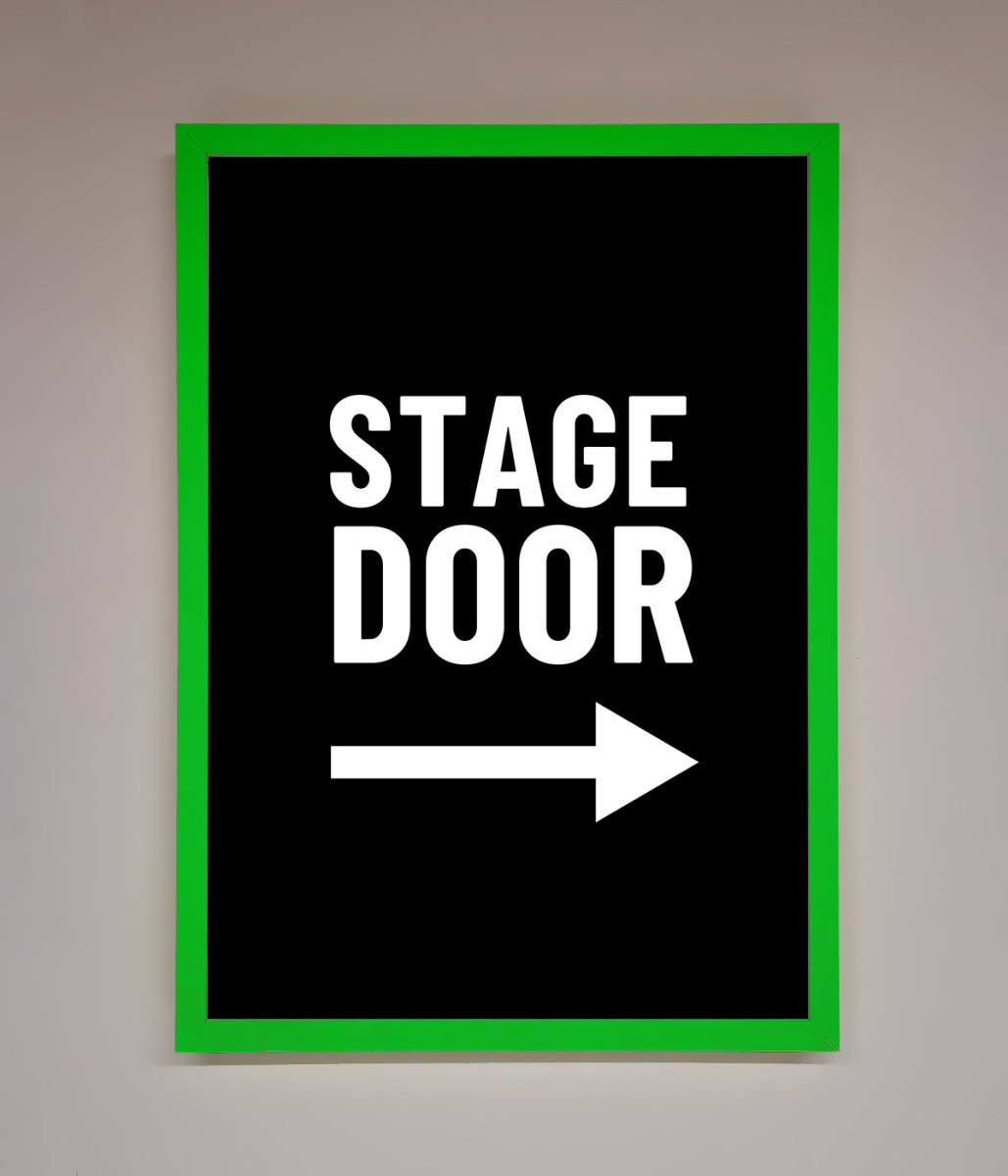 Stage Door Framed Print - Zestio