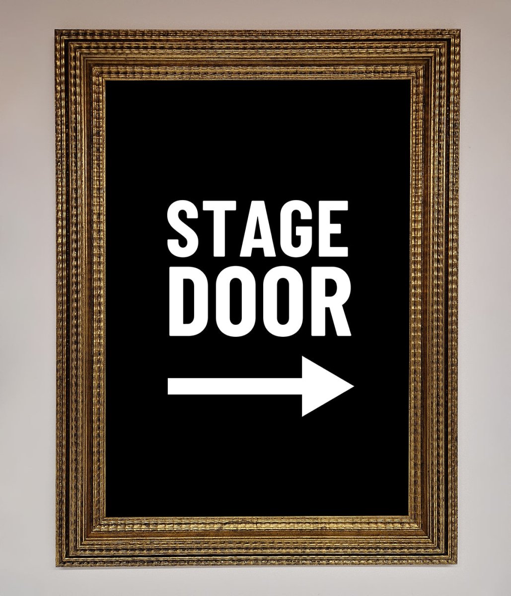 Stage Door Framed Print - Zestio