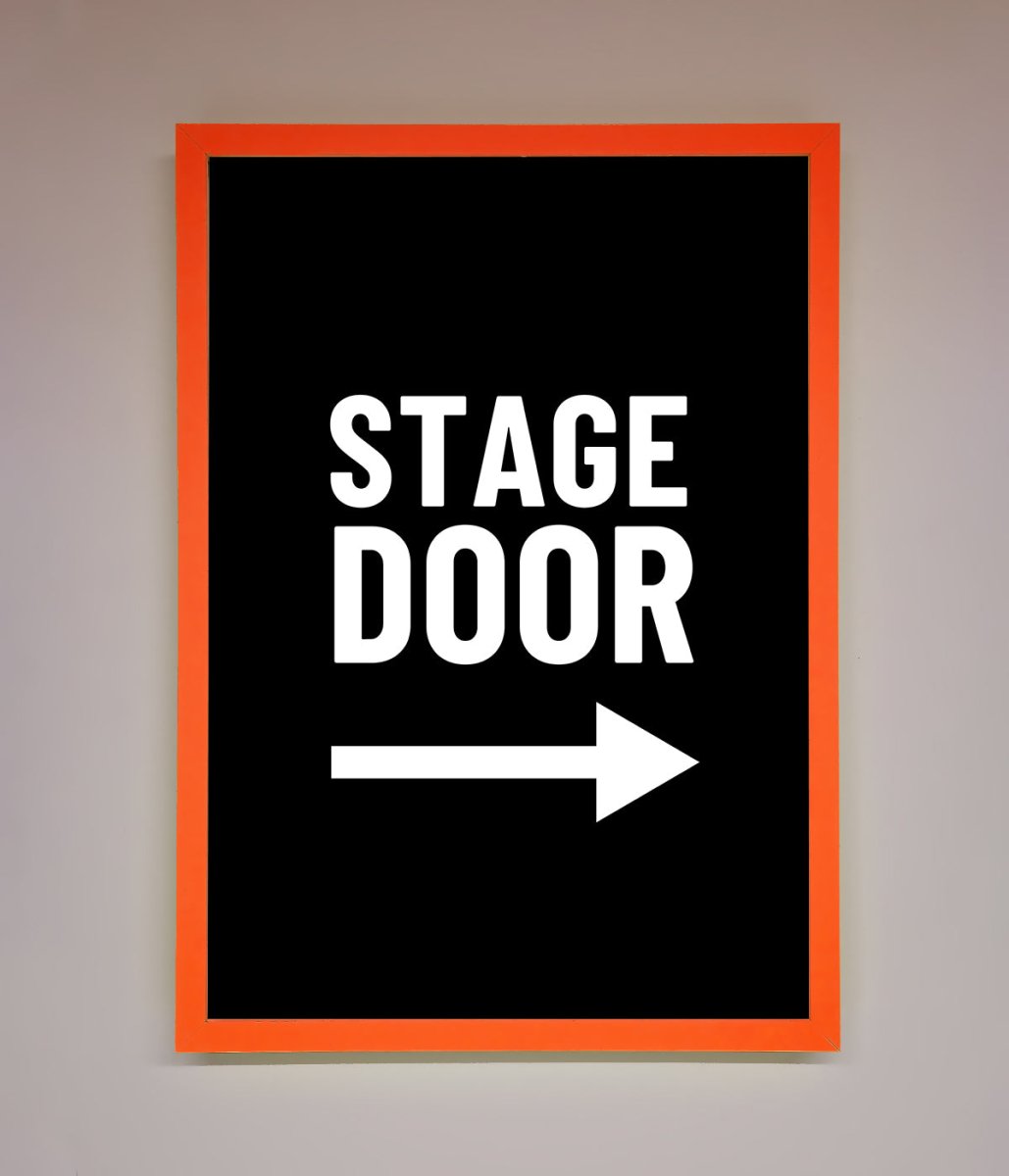 Stage Door Framed Print - Zestio