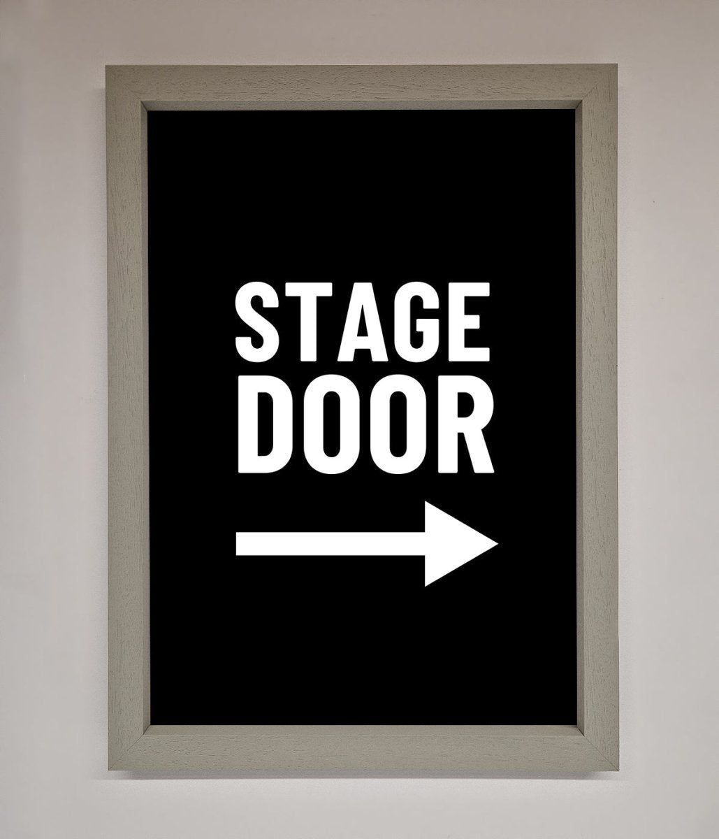Stage Door Framed Print - Zestio
