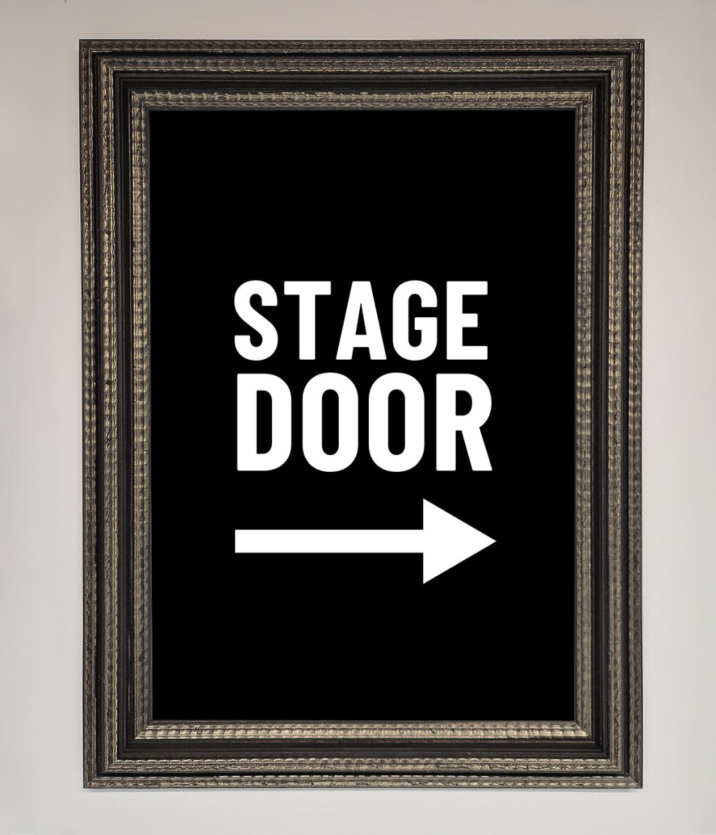 Stage Door Framed Print - Zestio