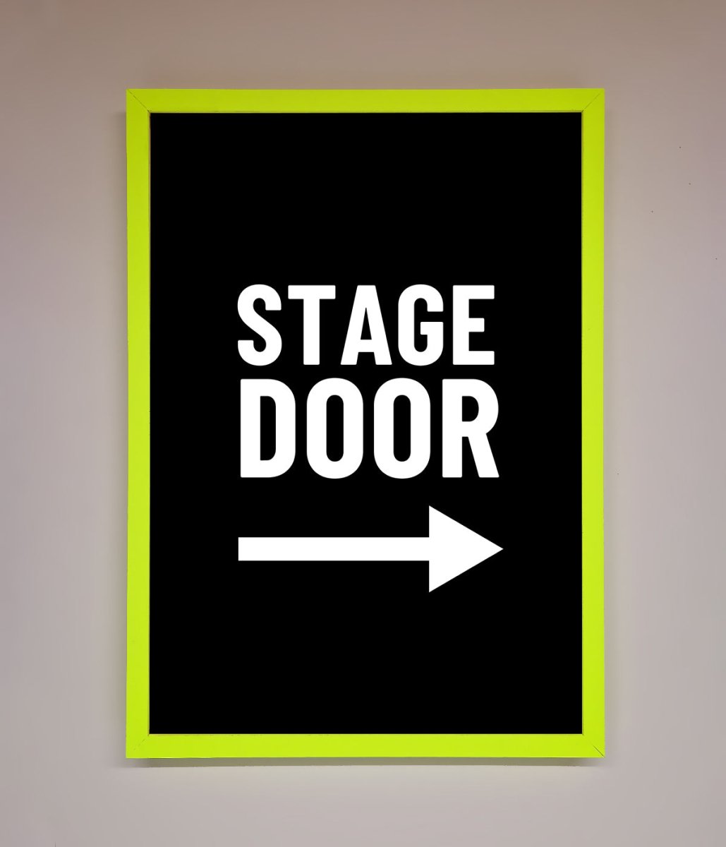 Stage Door Framed Print - Zestio