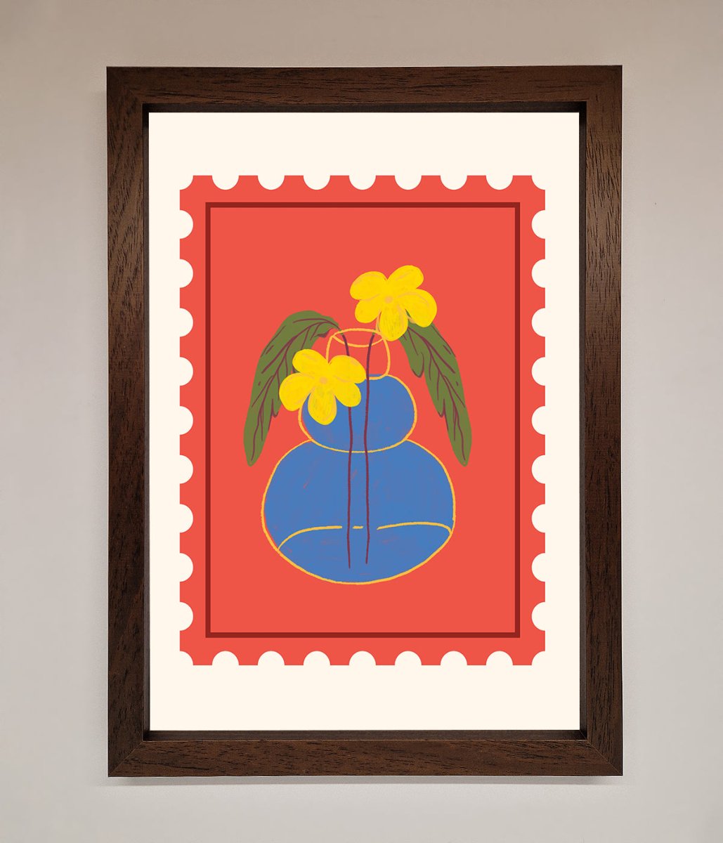 Stamp Plant Framed Wall Art - Zestio