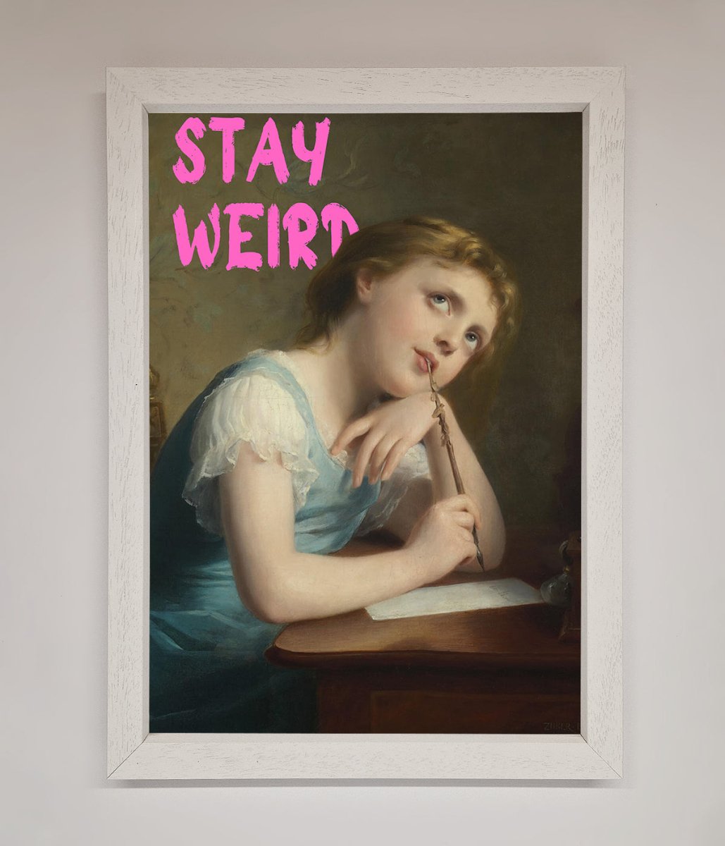 Stay Weird Framed Print - Zestio