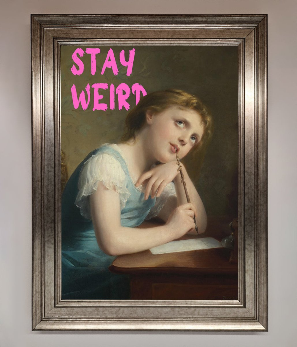 Stay Weird Framed Print - Zestio
