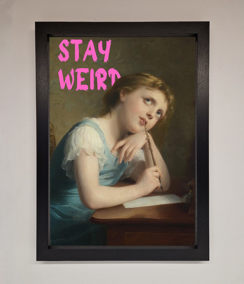 Stay Weird Framed Print - Zestio
