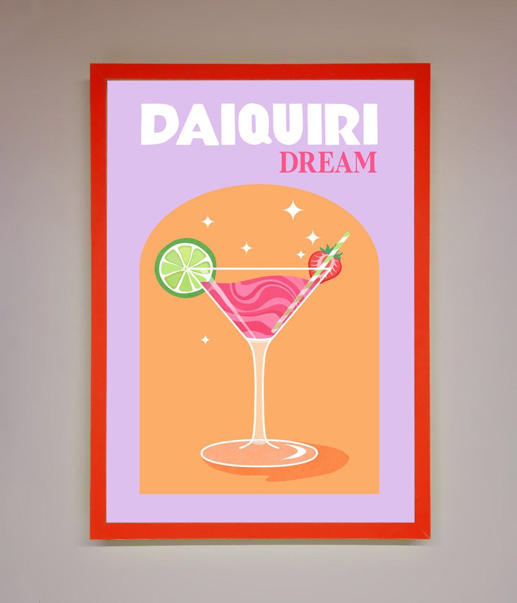 Strawberry Daiquiri Framed Print - Zestio