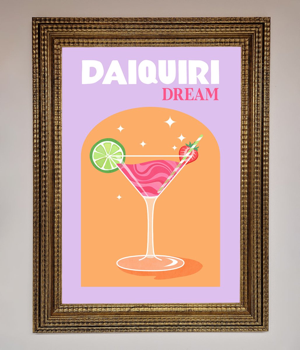 Strawberry Daiquiri Framed Print - Zestio