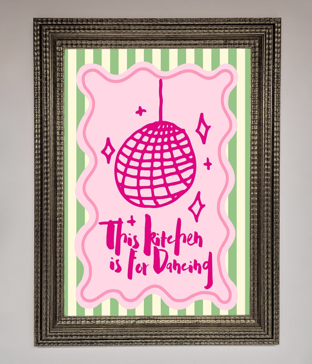 This Kitchen Is For Dancing Framed Wall Art - Zestio