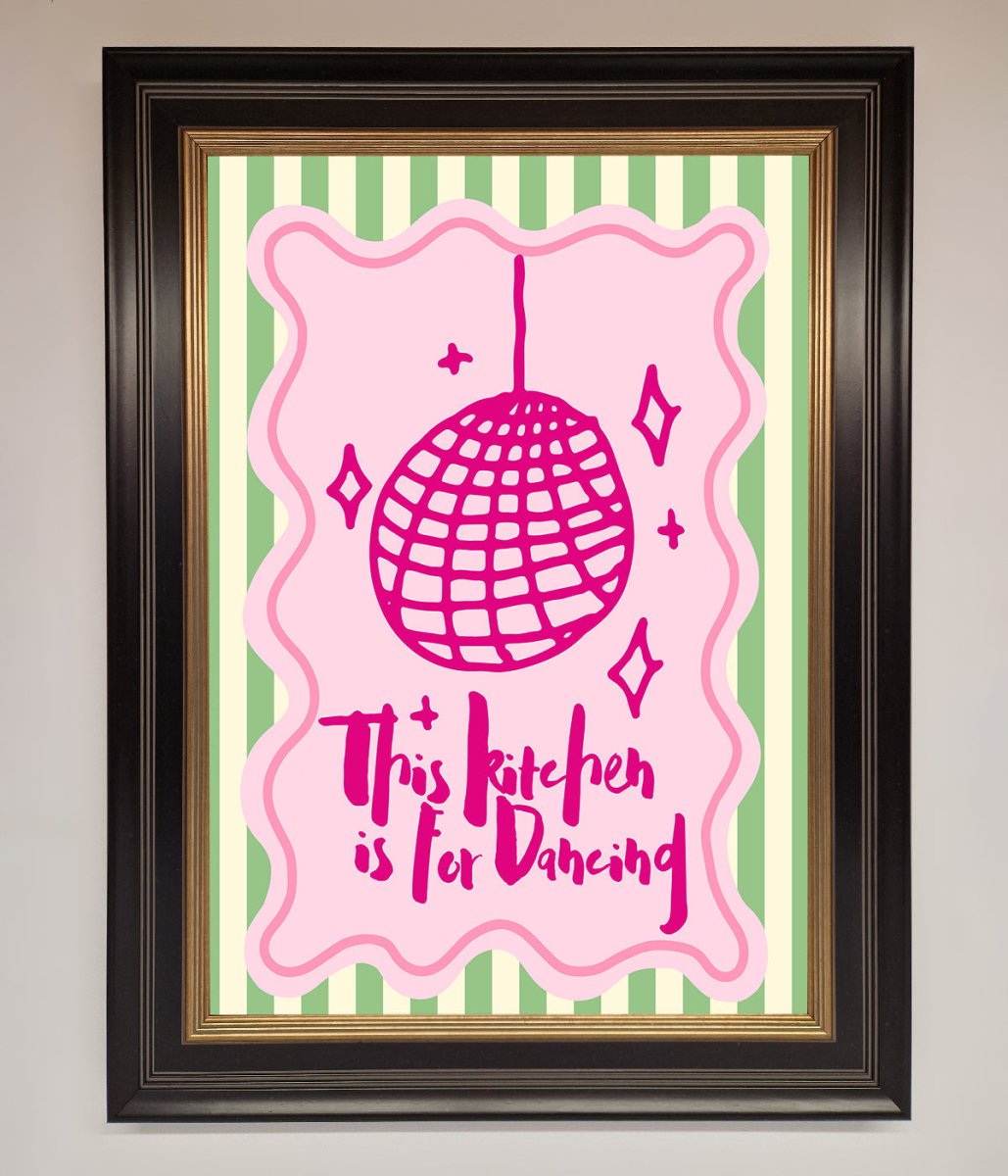 This Kitchen Is For Dancing Framed Wall Art - Zestio