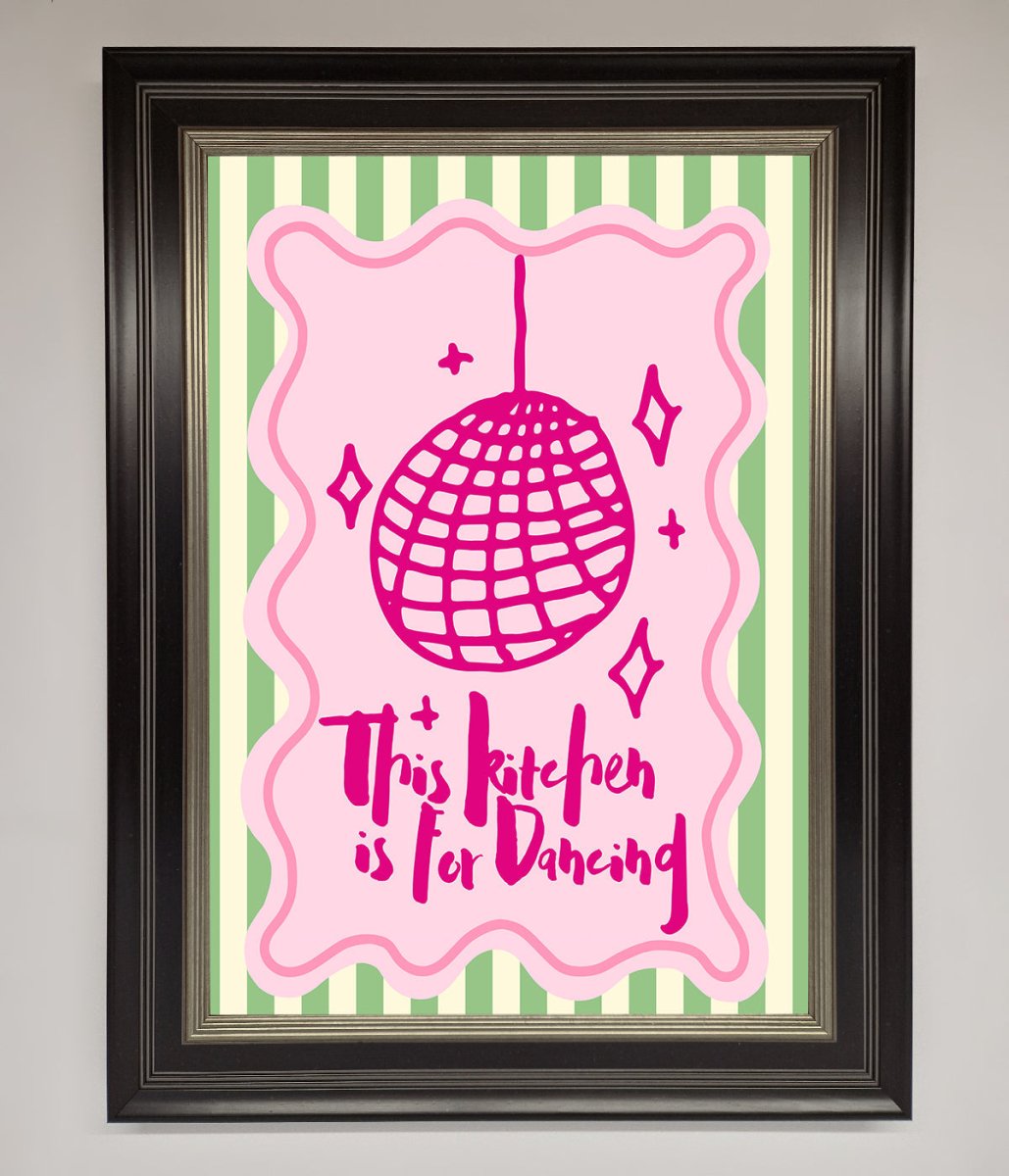 This Kitchen Is For Dancing Framed Wall Art - Zestio