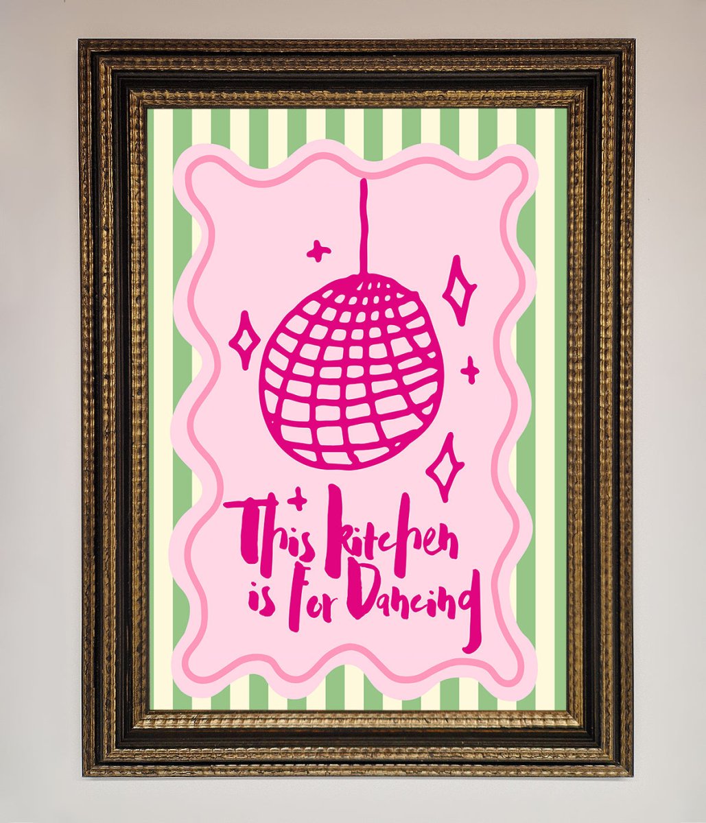 This Kitchen Is For Dancing Framed Wall Art - Zestio