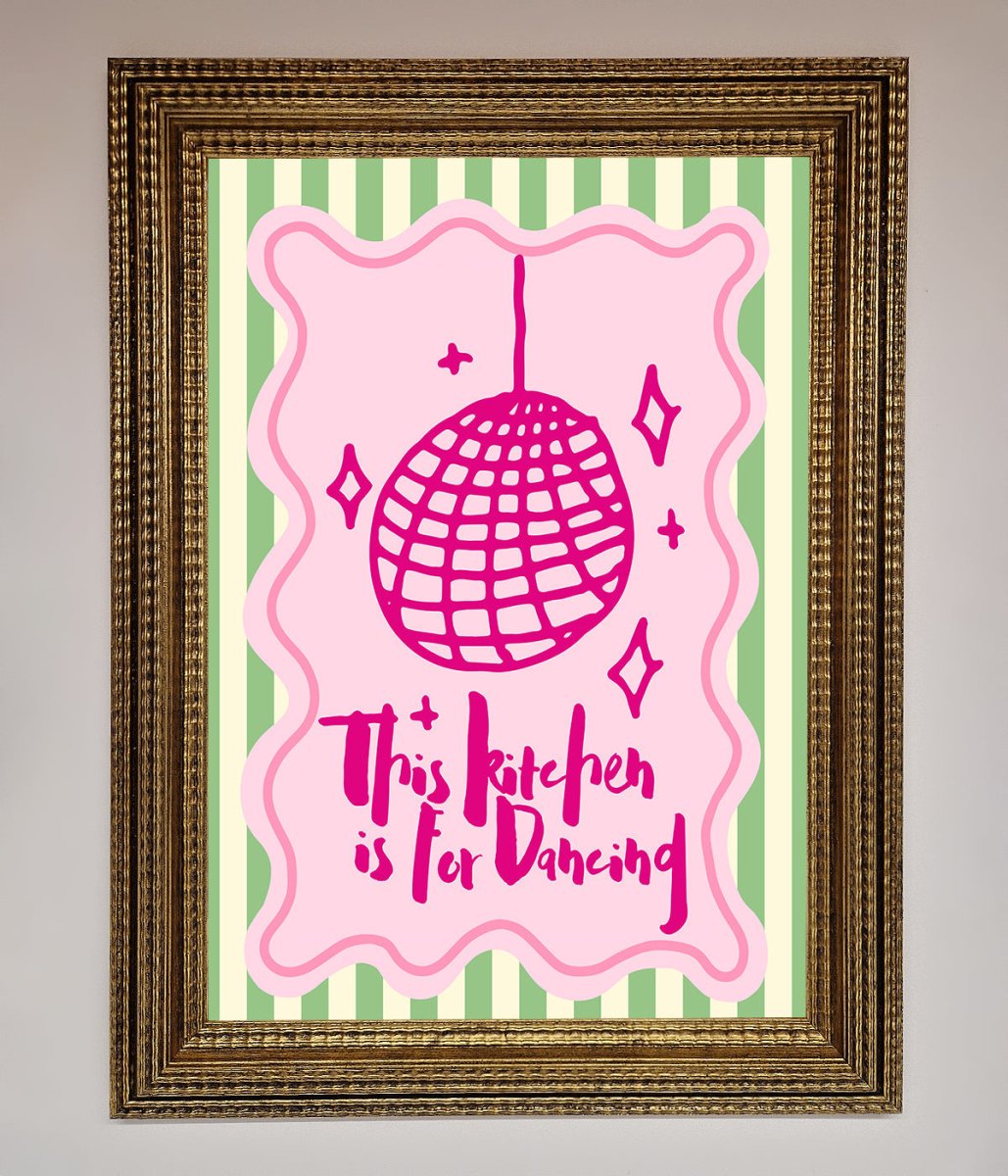 This Kitchen Is For Dancing Framed Wall Art - Zestio