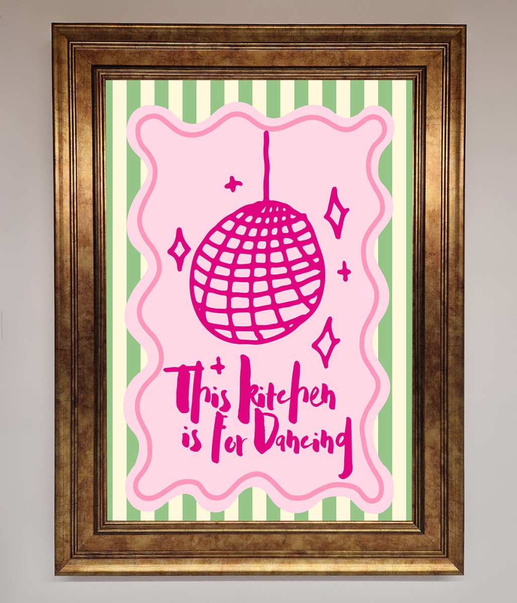 This Kitchen Is For Dancing Framed Wall Art - Zestio