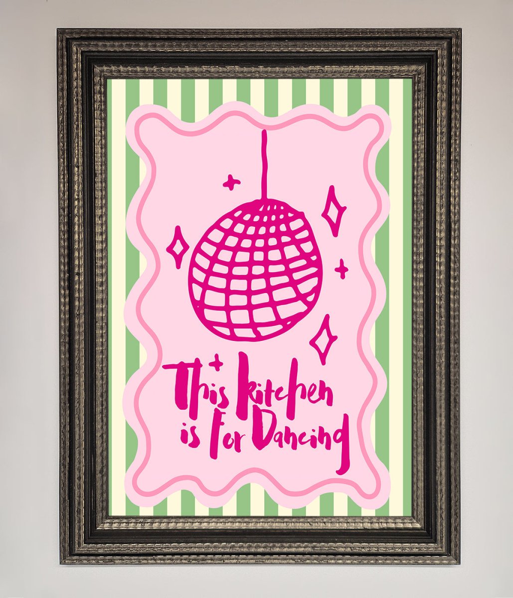 This Kitchen Is For Dancing Framed Wall Art - Zestio