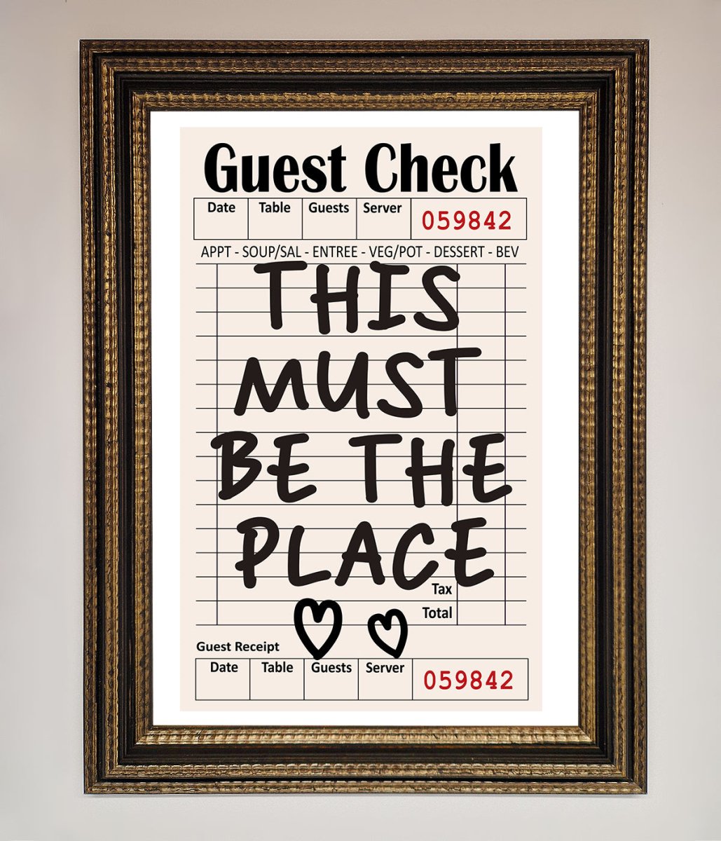 This Must Be The Place Beige Framed Wall Art - Zestio