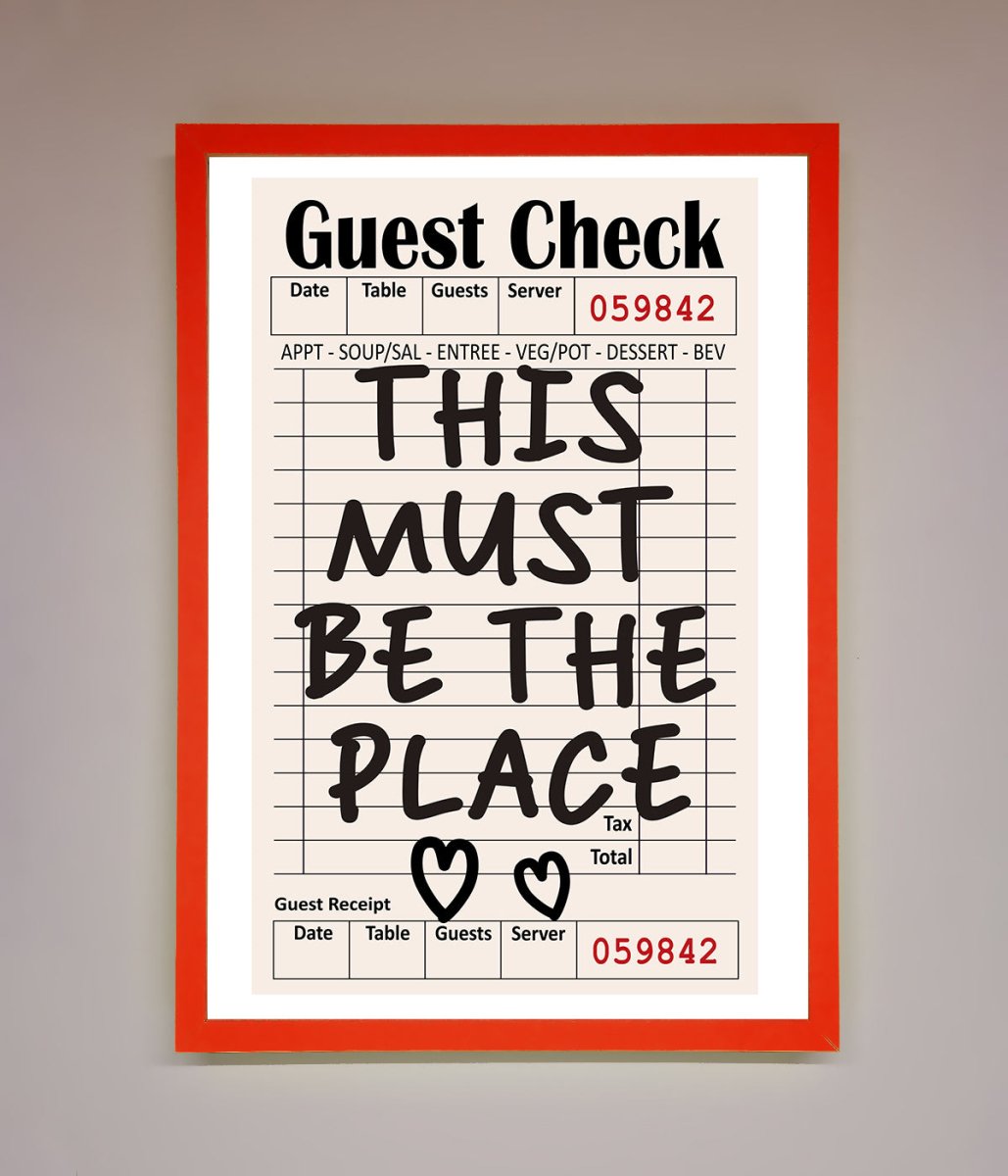 This Must Be The Place Beige Framed Wall Art - Zestio