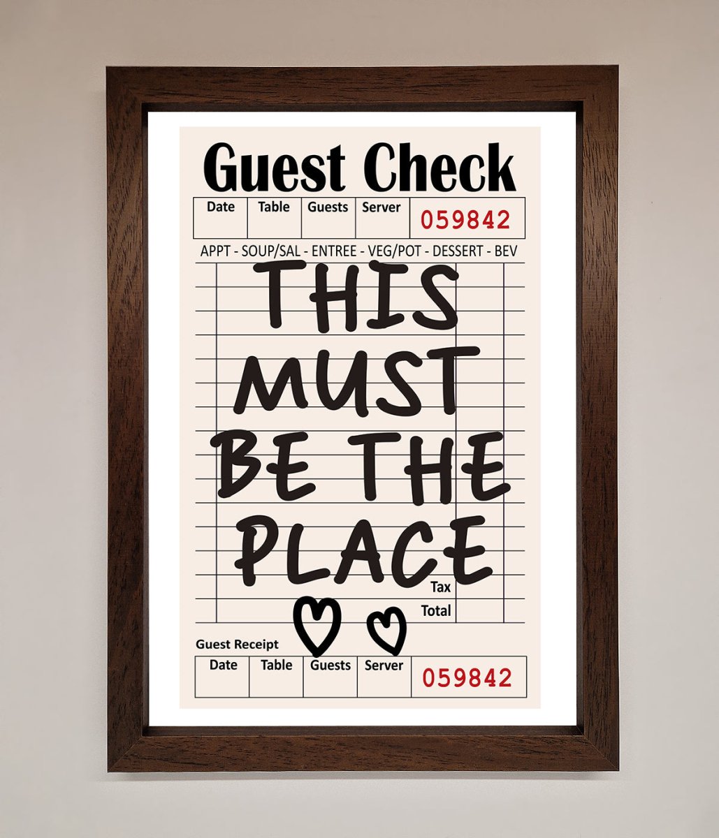 This Must Be The Place Beige Framed Wall Art - Zestio