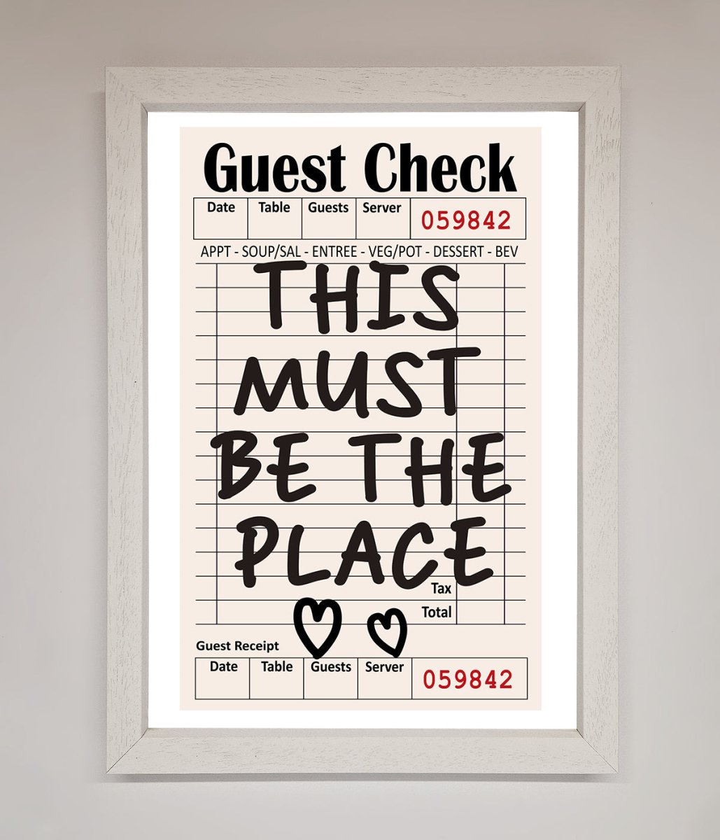 This Must Be The Place Beige Framed Wall Art - Zestio